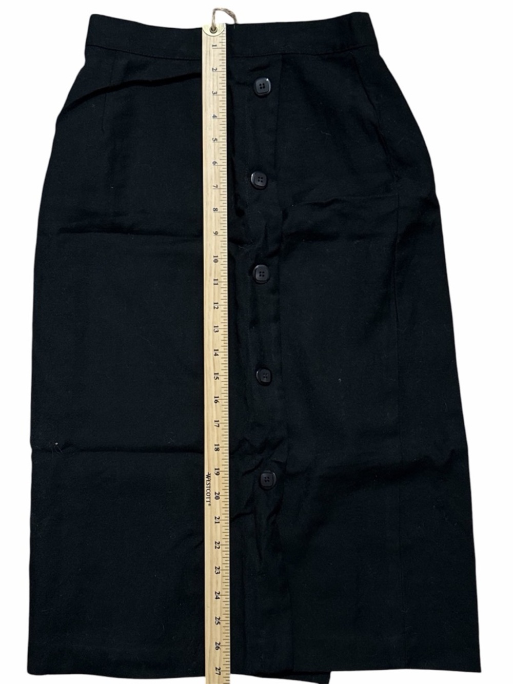 Vintage Wool Town & Country black midi skirt| Size 2-4| xs-s - Picture 5 of 7